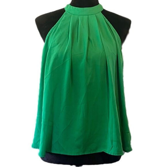 Haute Monde women’s medium sheer halter sleeveless top - Picture 1 of 6